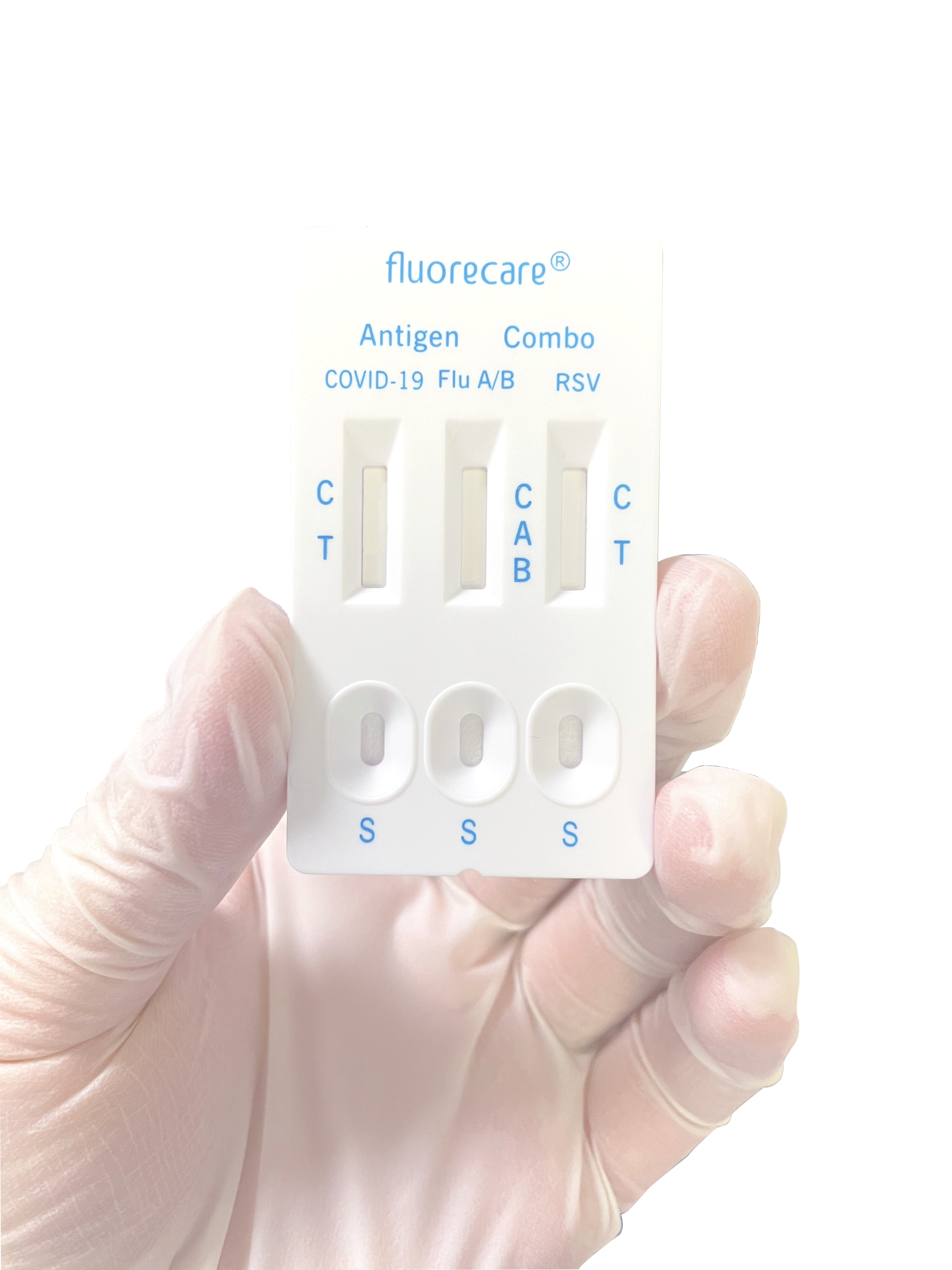 Fluorecare® SARS-CoV-2- & Influenza-A/B- & RSV-Antigen-Kombi-Testkit , 25 Tests, CE2934, MHD bis 04.2024