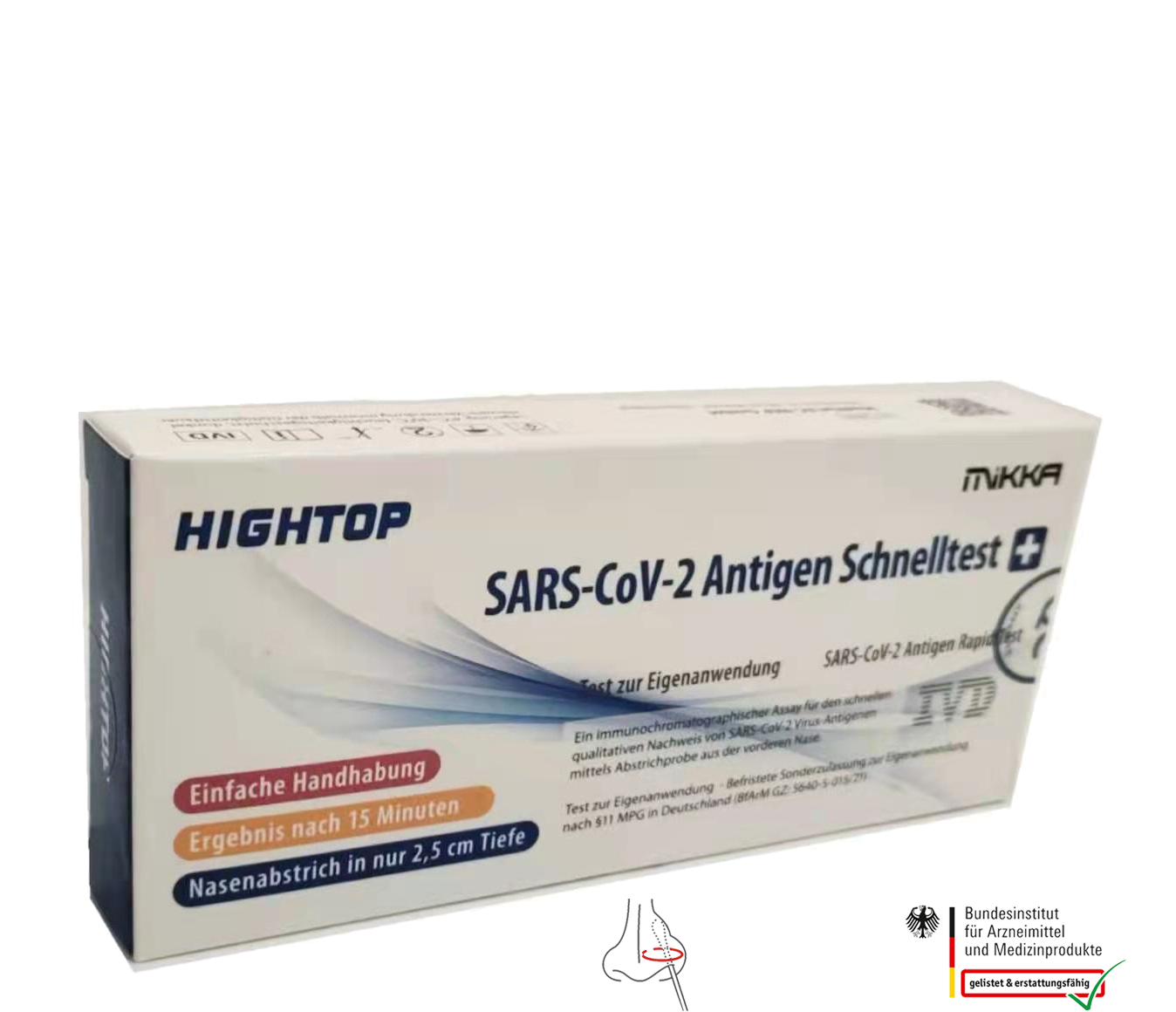   LAIEN HIGHTOP®  Antigen schnelltests,100 Tests(Einzelverpackung)