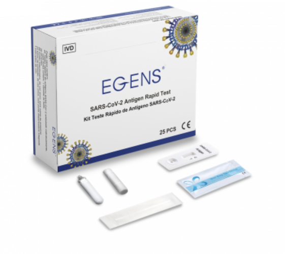      EGENS® COVID-19 Antigen Nasen-Rachen Schnelltest 3 in 1, 25er/Box, nur an medizinisches Fachpersonal 
