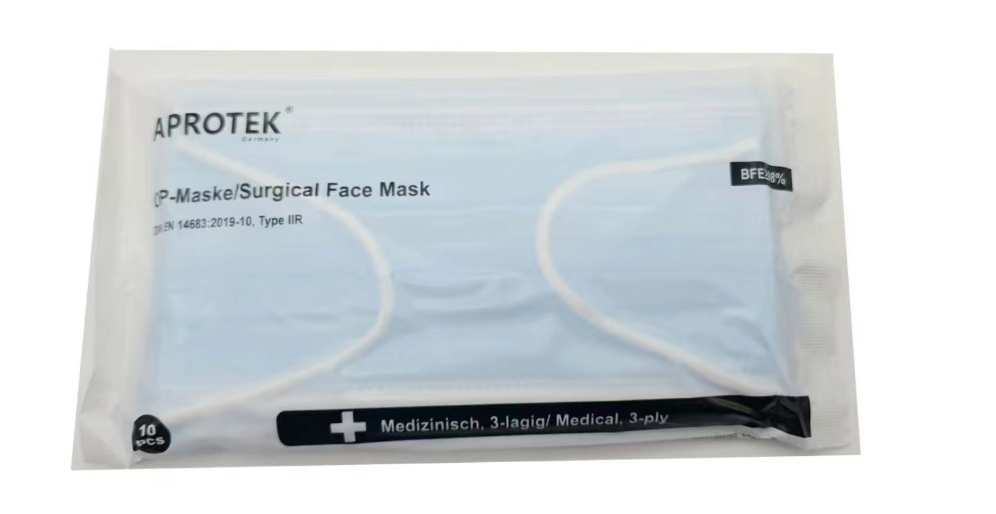    APROTEK®  TYPE IIR Medizinische OP-Maske  2000St.(1 Karton, 40x50er) LOT220703 Haltbarkeit bis 07.2024