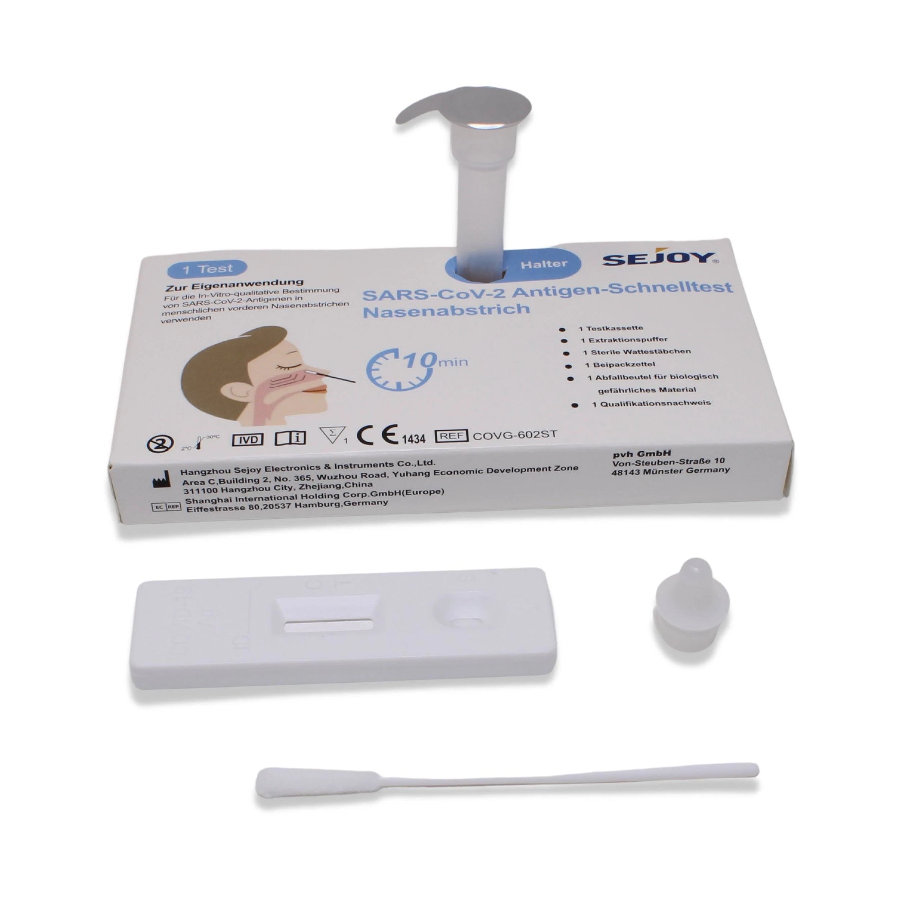      LAIEN SEJOY®  Antigen schnelltests NASAL mit CE1434,1 Karton 600 Tests(Einzelverpackung) 