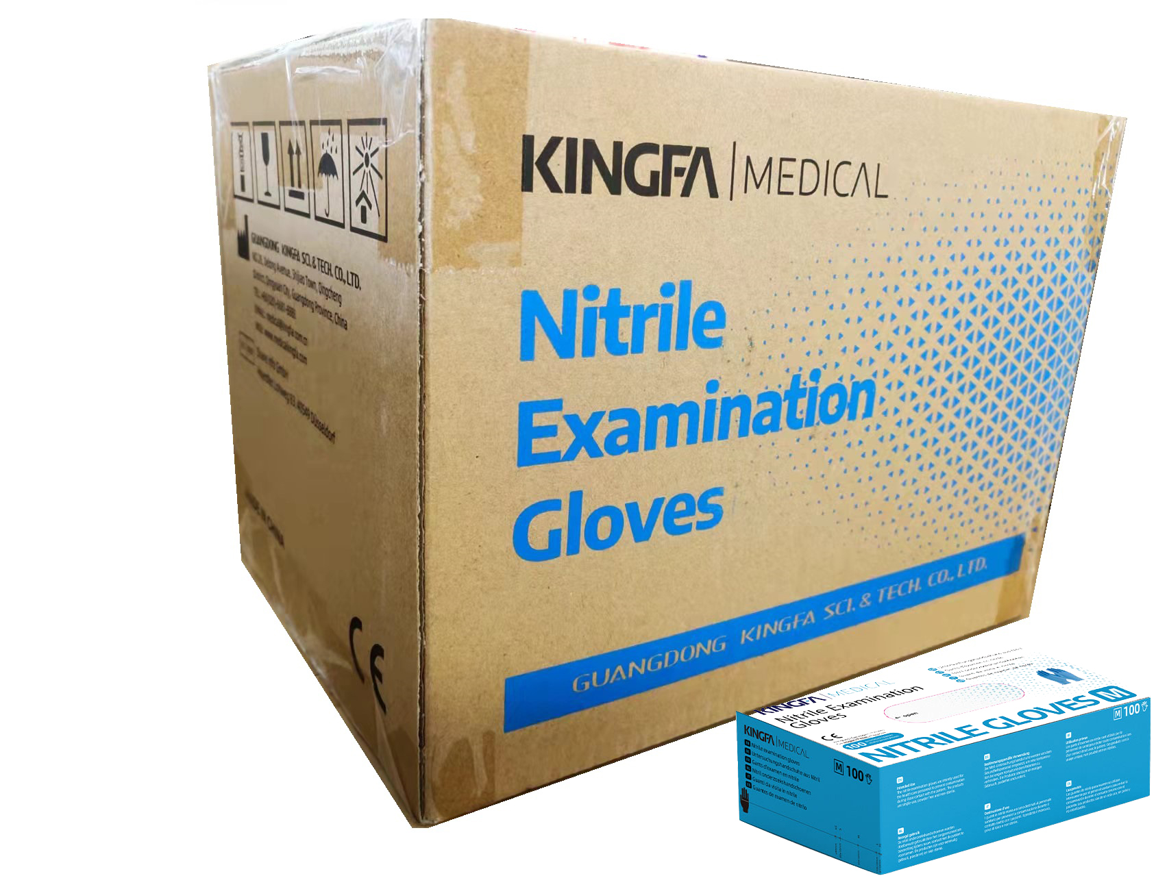     Nitril-Handschuhe KINGFA® puderfrei, Größe  L,XL, 1000St.(1 Karton) 